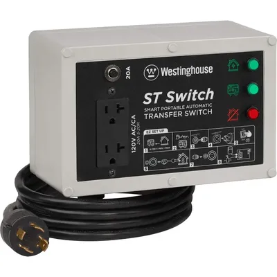 Plug-In Mount Power Equipment ST Switch with Smart Portable Automatic Transfer Technology Home