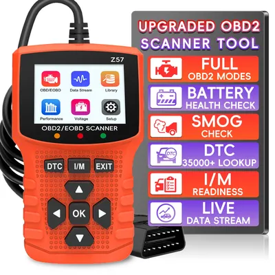 OBD2 Scanner Diagnostic Tool, Check Engine Code Reader OBD2 Scanner with Reset, Auto Performance