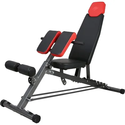 Multi-Functional FID Weight Bench for Full All-in-One Body Workout – Hyper Back Extension, Roman