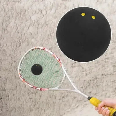 Double Yellow Dot 38mm Squash Balls Rubber Squash Ball Handball Ball Squash Racket Balls Low Speed