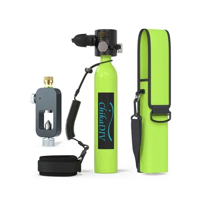 Chikadiv-0.5L Portable Mini Scuba Diving Tank,Oxygen Cylinder for Underwater Exploration、Emergency