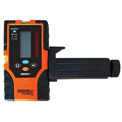 Two-Sided Green Laser Detector w/Clamp Kit Accurate Outdoor Use LCD Display Safety Indicators Secure