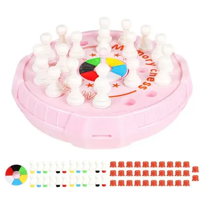 Kids Memory Match Stick Chess Game Block Board Game Educational Color Cognitive Ability Parent-Child