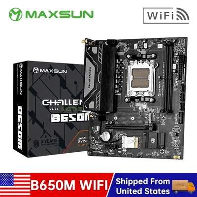 MAXSUN Motherboard Challenger B650M WiFi AMD Computer Components Support AMD CPU AM5