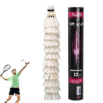 Professional Natural Duck Feather Badminton Shuttlecocks High Speed Training Badminton Ball