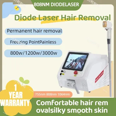 Ice Painless Alexandrite Laser Permanent Hair Remover 755nm 808nm 1064nm Diode Laser Hair Removal