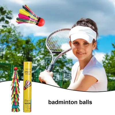 Natural Duck Feather Badminton Shuttlecocks With High Stability Durability For Indoor Outdoor Sports