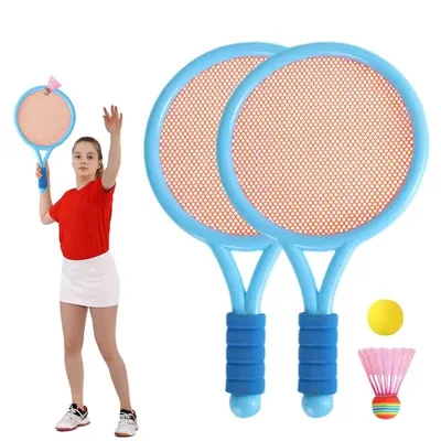 Kids Badminton Rackets Indoor And Outdoor Badminton Racket Set Interactive Play Game Badminton