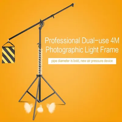 SH 2.8m/9.1ft Photography Studio Metal Light Stand Cross Arm With Weight Bag Accessory Kit