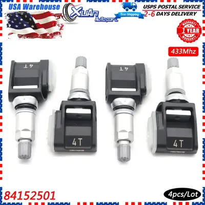 4pcs Tire Pressure Sensor Monitoring System TPMS 84152501 for Cadillac Escalade ESV Chevrolet