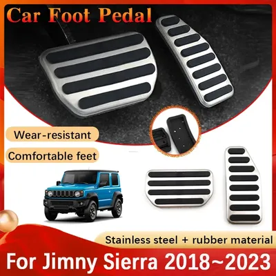 Car Foot Pedals For Suzuki Jimny Sierra JB74W JB64W 2018 2019 2020 2021 2022 2023 Stainless Steel