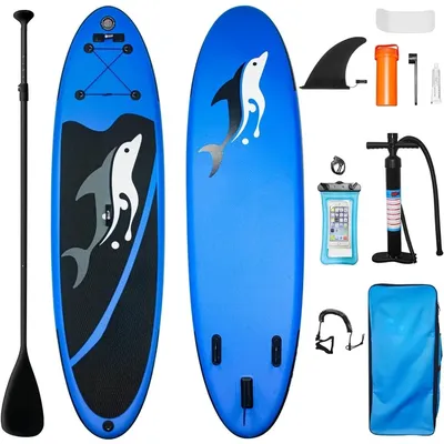 Inflatable paddle board with surfboard high pressure and floating, stand-up paddle board with paddle