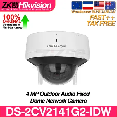 Hikvision DS-2CV2141G2-IDW Original 4MP Outdoor WIFI Audio Fixed Dome Network Camera EXIR 2.0 SD