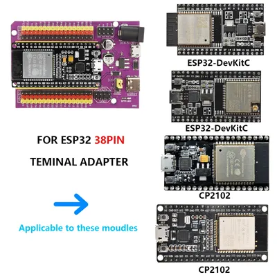 ESP32 Development Board TYPE-C/MICRO USB CP2102 WiFi+Bluetooth Dual Core ESP32-DevKitC-32