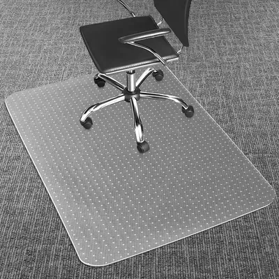 Extra Large Office Chair Mat for Carpets, 48'' X 60'' Clear Desk Floor Mat for Low, Flat and No Pile