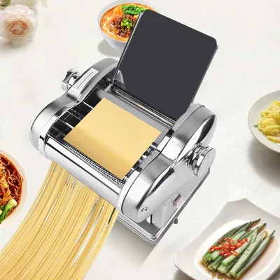 110V 135W Commercial Electric Two-knife Dough Roller Dough Roller Sheeter Automatic Noodle Pasta