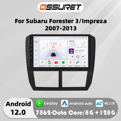 2DIN Android Auto Car radio 4G Carplay For Subaru Forester 3 SH / Impreza GH GE Multimedia player