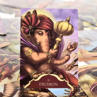 Tarot Cards Whispers Of Lord Ganesha Oracle Tarot Table Game English Divination Tarot ​Family Party