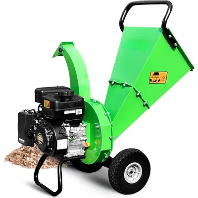 Christmas.S3 Wood Chipper Shredder, 7HP 212cc Gas Powered Heavy Duty, 3" Max Wood Diameter Capacity,