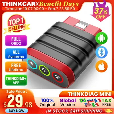 THINKCAR THINKDIAG MINI OBD2 Scanner Car Scanners Automotive Diagnostic Tools Code Reader Car Full