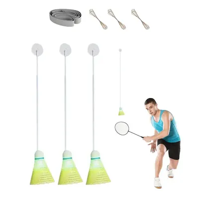 Self Badminton Training Kit Badminton Self Rebound Trainer for Beginners Learners Badminton Solo