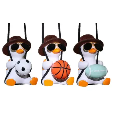 Swinging Duck Sunglasses Duck Car Pendant Swing Effortless Swing Motion Swing Duck Car Decoration