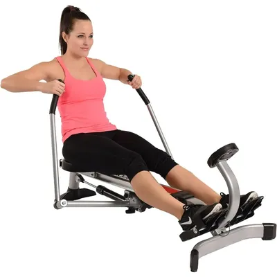 BodyTrac Glider Hydraulic Rowing Machine with Smart Workout App - Rower Workout Machine with