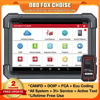 LAUNCH X431 PRO TT Scan Tool CANFD DOIP SGW Auto Diagnostic Tools Full System Online COding