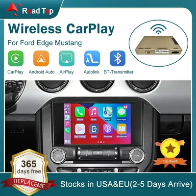 Wireless CarPlay for Ford Edge Mustang with Android Auto Interface Mirror Link AirPlay Car Play