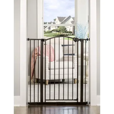 76 Inch Super Wide Configurable Baby Gate, 3-Panel, Includes Wall Mounts and Hardware