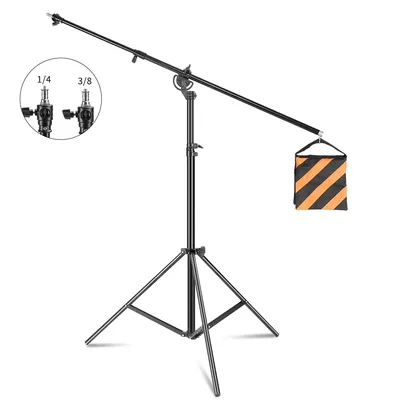 SH 2.8m/9.1ft Photography Studio Metal Light Stand Cross Arm With Weight Bag Accessory Kit