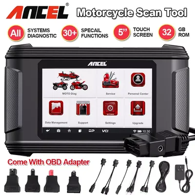 ANCEL MT500 Pro Motorbike OBD Scanner Full System Maintenance light reset Throttle Reset ABS Reset