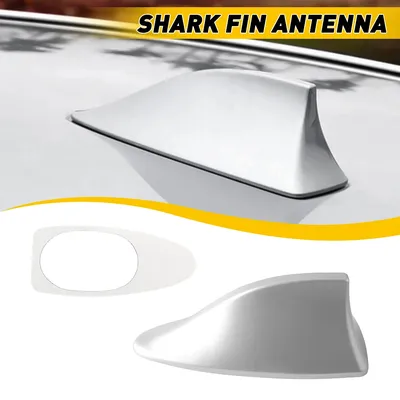 Waterproof Universal Car Radio Antenna Shark Fin Roof Decorative Antenna with Adhesive Tape Base