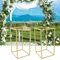 2Pcs Metal Flower Stand Wedding Gatherings Party Column DLY Decor Frame Column Display Stand Floor