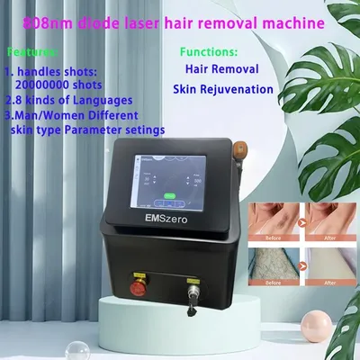 Professional 808nm Laser Diode Hair Removal Machine 808 755 1064 Permanent Hair Remover Equipment