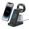 Three-in-one mobile phone wireless charger suitable for iphone mobile phone earphone watch holder