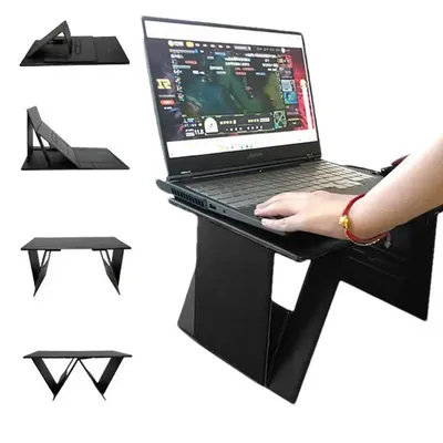 Foldable Laptop Stand Ergonomic Portable Laptop Stand For Desk Multi-functional Laptop Raiser Stable