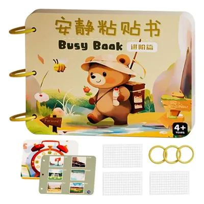 Preschool Busy Book Toddler Activity Books Reusable Cognitive Learning Educational Book For Boys