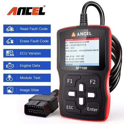 2024 ANCEL MT100 Professional Motorcycle Diagnostic Device OBD2 Scanner Code Reader for Honda for