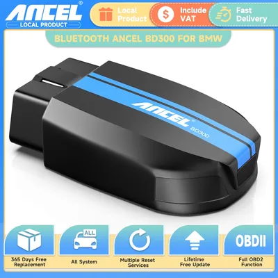 ANCEL BD300 OBD2 Scanner Bluetooth OBD 2 Code Reader ABS SRS D-P-F TPMS Car Engine Diagnostic Scan