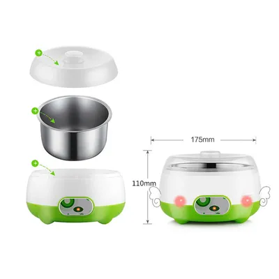 Yoghourt Machine, 1L Automatic Digital Yogurt Maker, Stainless Steel Liner Maker Machine, Home DIY