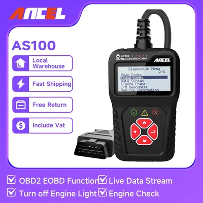 ANCEL AS100 OBD2 Engine Code Reader OBD 2 Scanner Engine Analyse Read Code Erase Code Auto