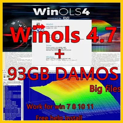 Newest winols 4.7+ 93GB WINOLS DAMOS BIG PACK (NEW) 2020-2021-2022 Chip Tuning OLS Total Size 93 GB