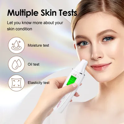 Skin Tester Face Skin Moisture&Oil Content Skin Analyzer Skin Water Cheek Elastic Skin Age Test