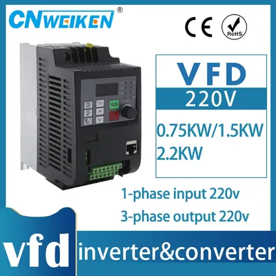 Hot selling Efficient energy-saving、durable 、economical VFD 0.75-11KW 1PH input 220V 3PH Output 220V