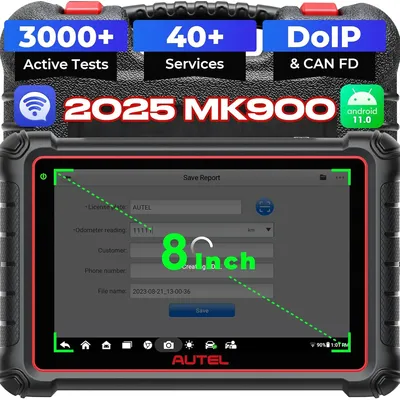 Autel MaxiCOM MK900 OBDII Scanner All System Diagnostic Scan Tool Active Test DoIP CAN FD FCA Autoauth SGW Update of MK808BT PRO