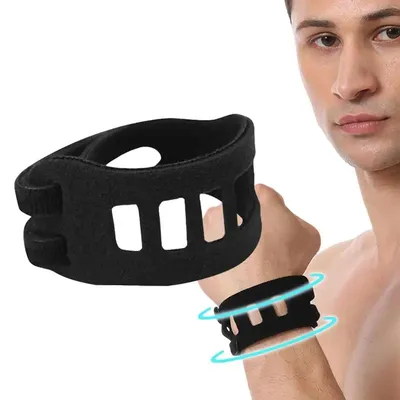 Wrist Strap Brace Soft Adjustable Breathable TFCC Dual Strap Wrist Widget Brace Guard For Badminton