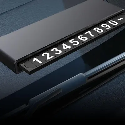 Temporary Parking Card Phone Number Card Sturdy Parking Number Plate Scratch-Resistant Design For