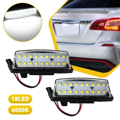 2Pcs LED License Number Plate Light Bulb CANBUS No Error for Nissan Sentra Quest Altima Sedan Maxima