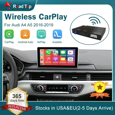 Wireless CarPlay Android Auto Interface for Audi A4 A5 2016-2019, with Mirror Link AirPlay Car Play